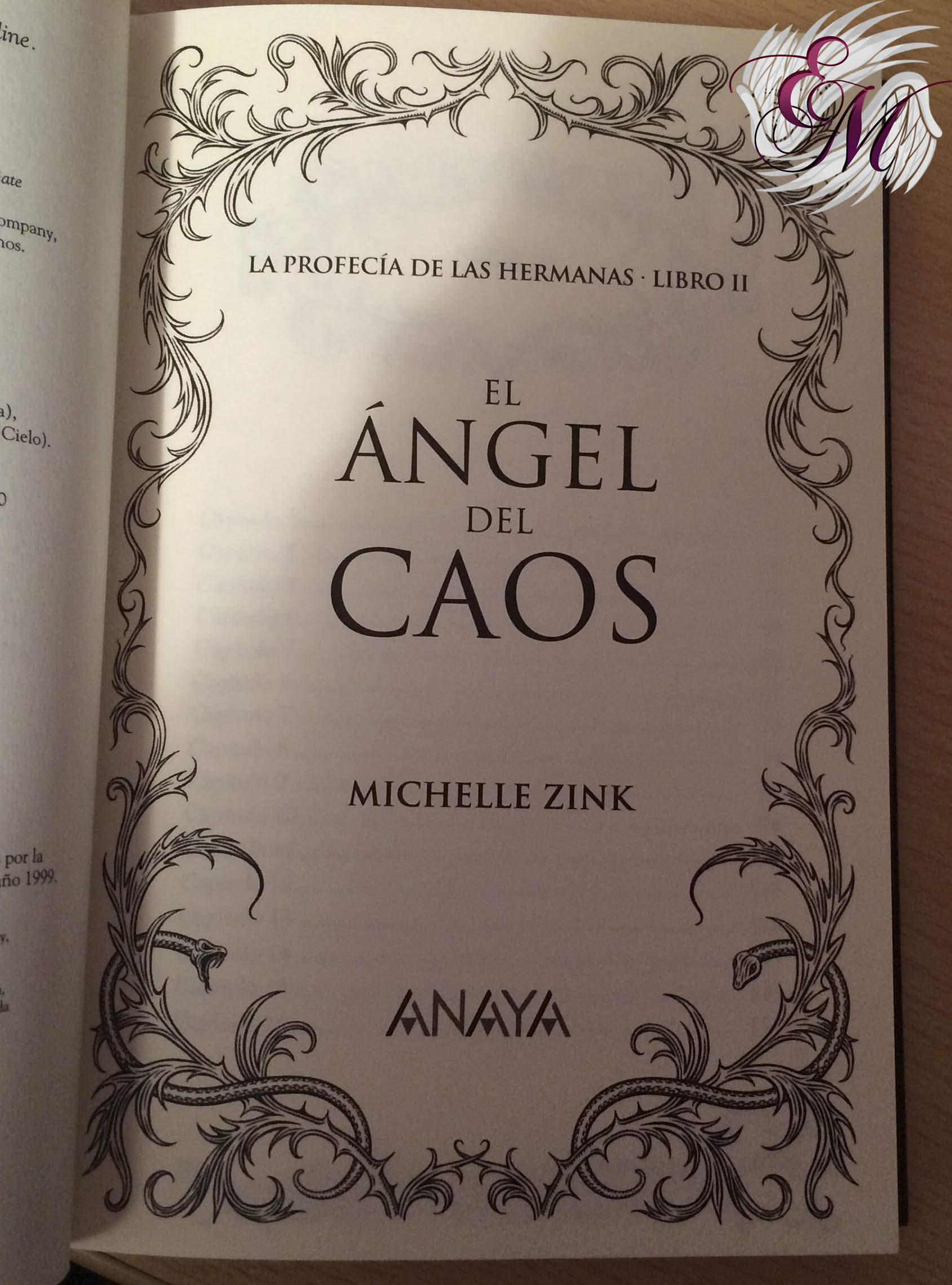 El ángel del caos, de Michelle Zink - Reseña