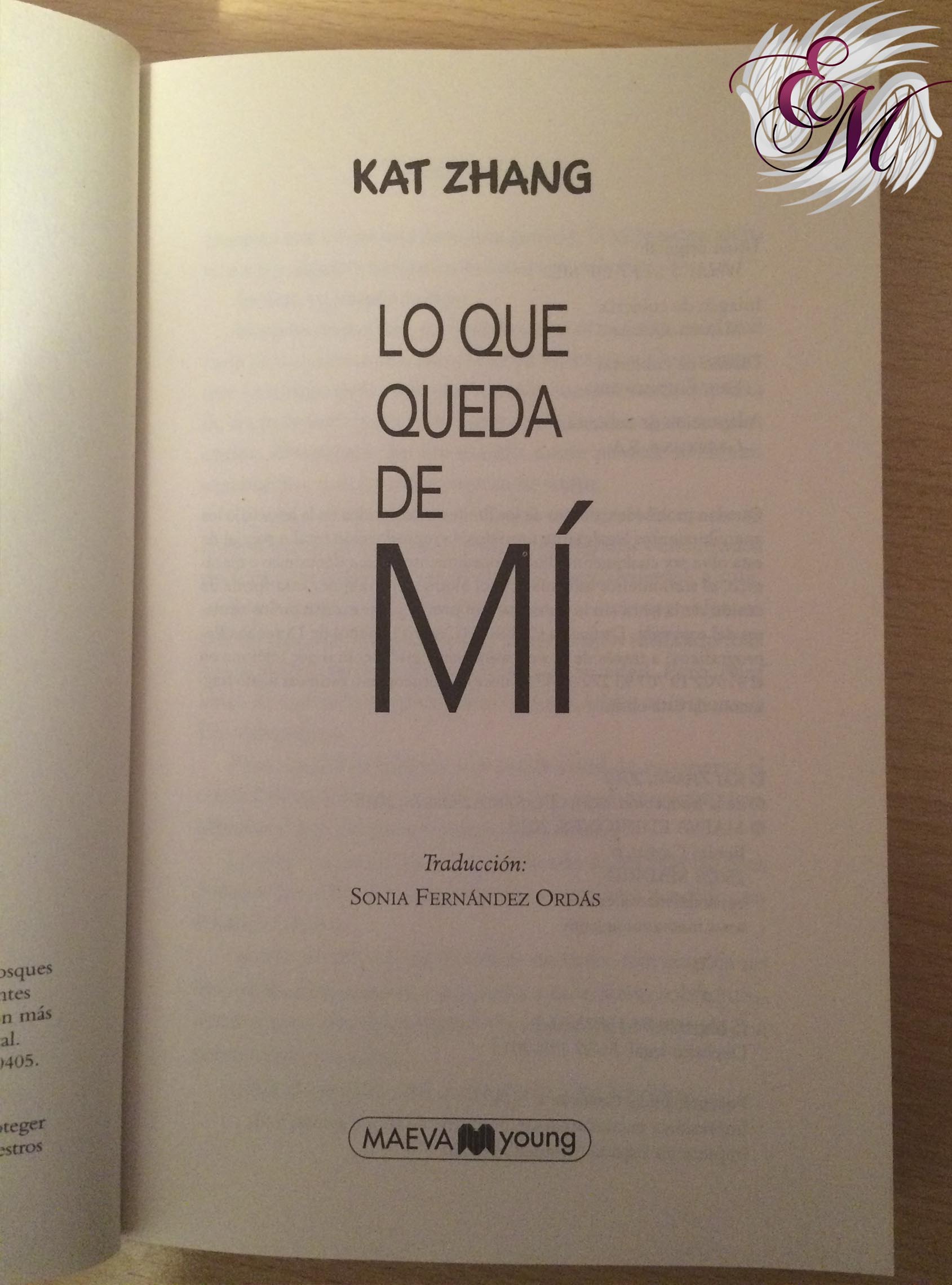 Lo que queda de mi, de Kat Zhang - Reseña
