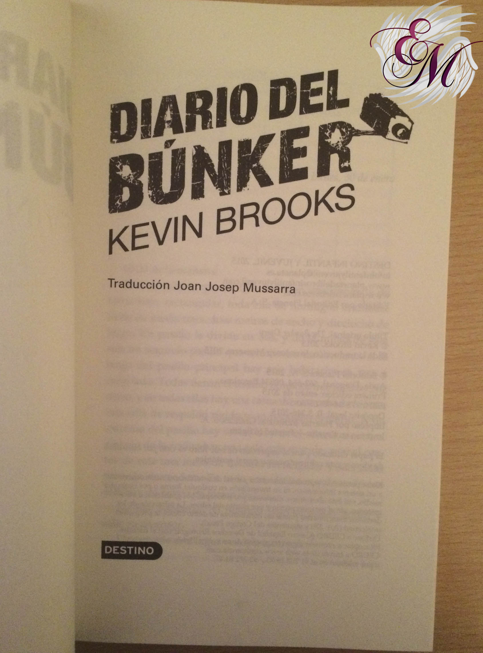 Diario del búnker, de Kevin Brooks - Reseña