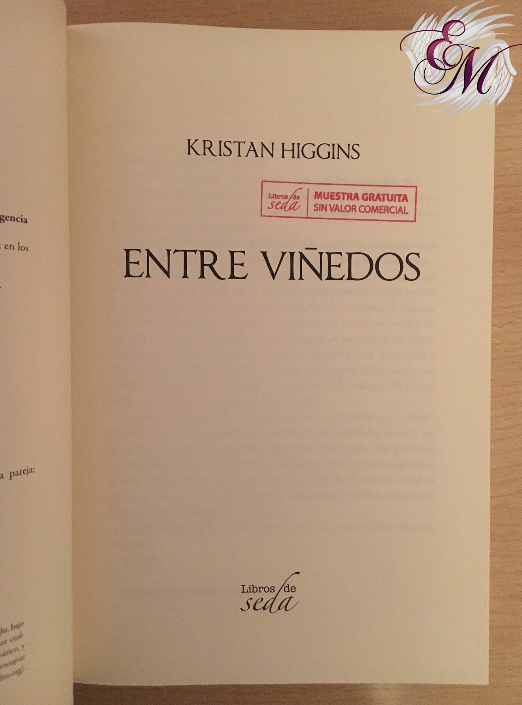 Entre viñedos, de Kristan Higgins - Reseña