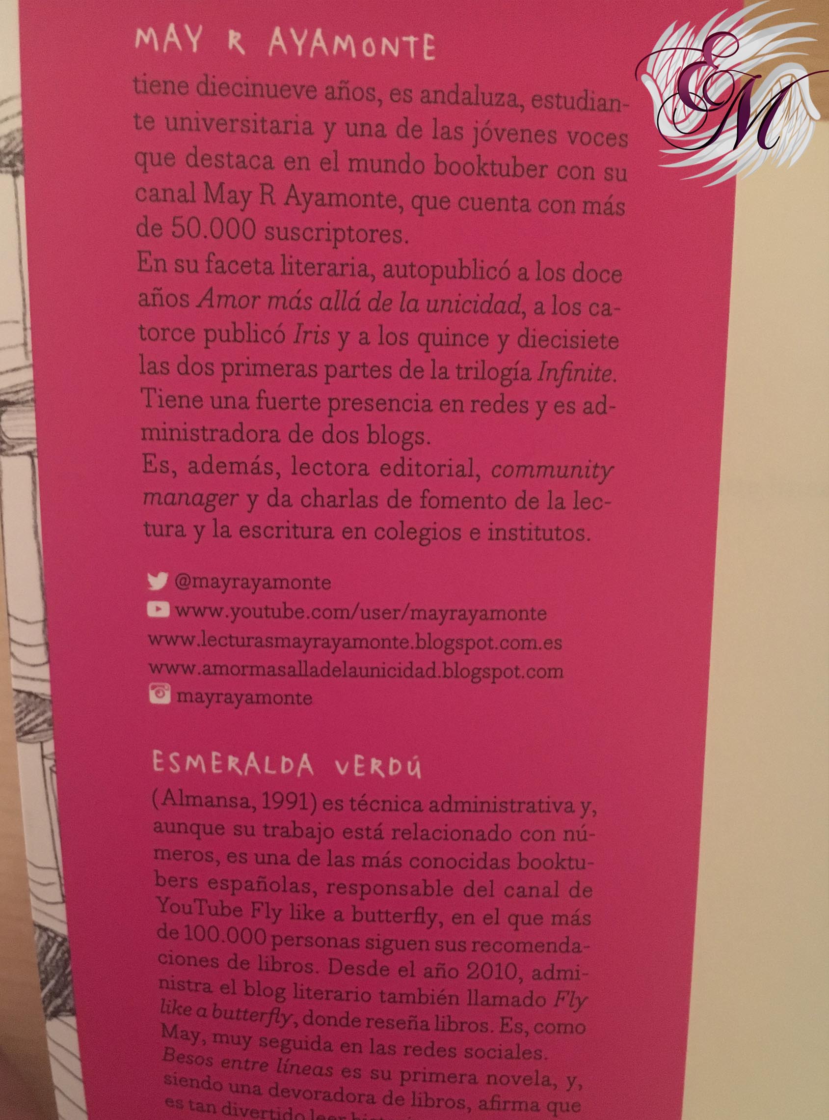 Besos entre líneas, de May R Ayamonte y Esmeralda Verdú - Reseña