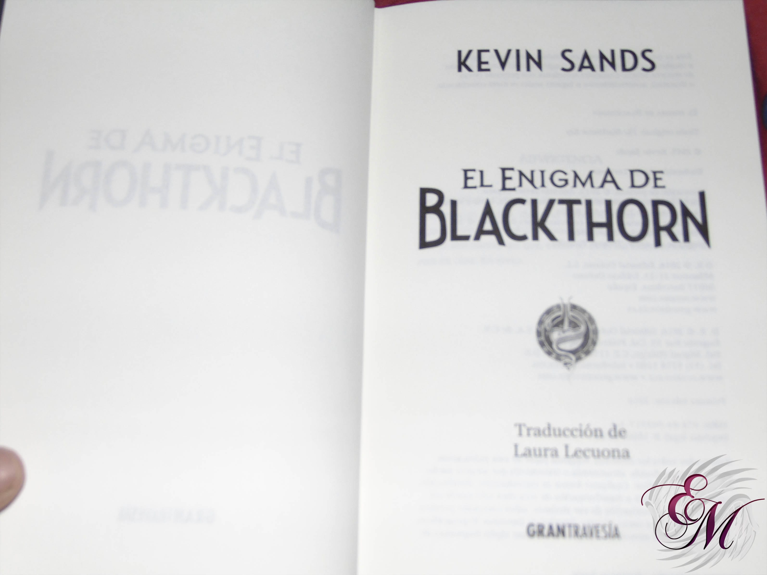 El enigma de blackthorn, de Kevin Sands - Reseña