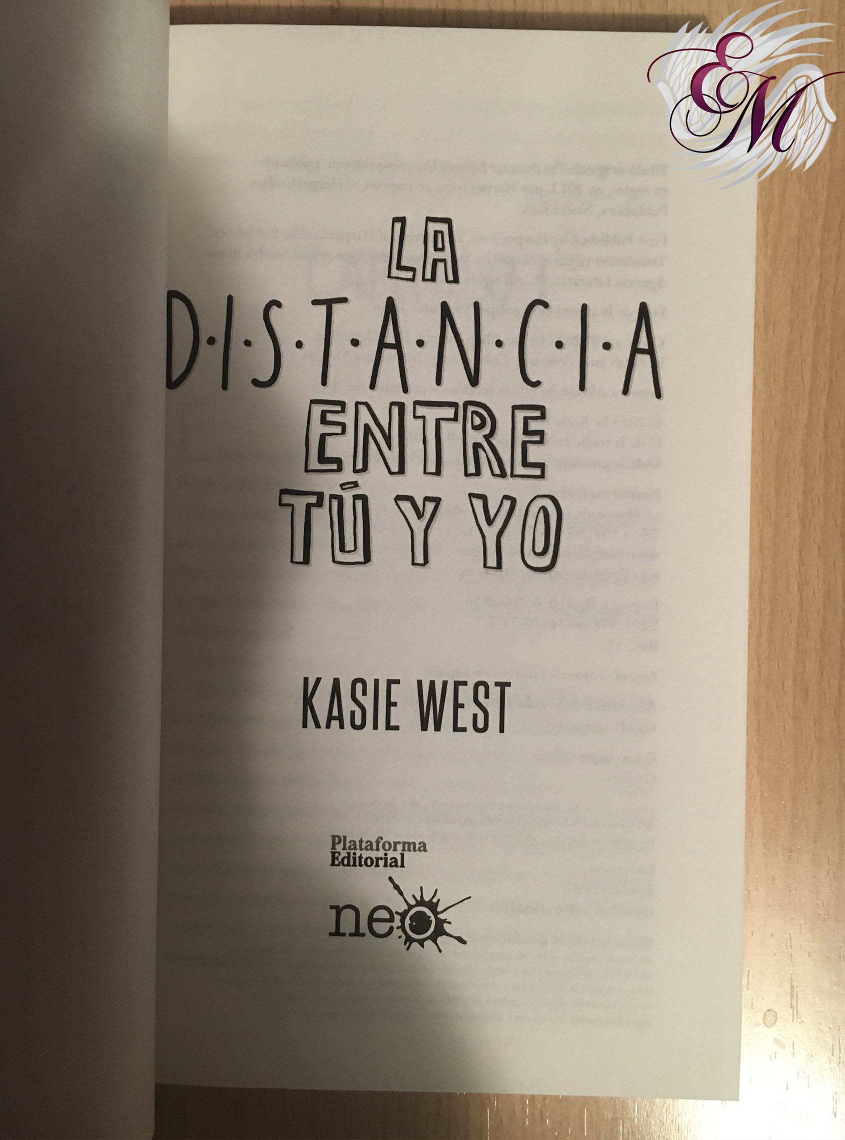 La distancia entre tú y yo, de Kasie West - Reseña