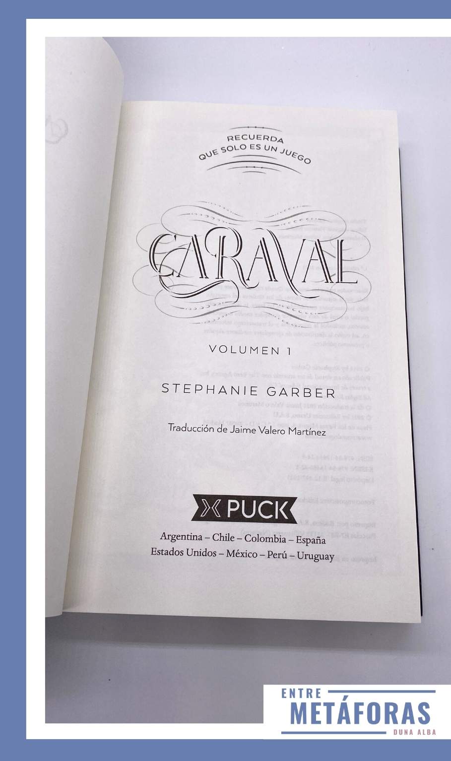 Caraval, de Stephanie Garber - Reseña
