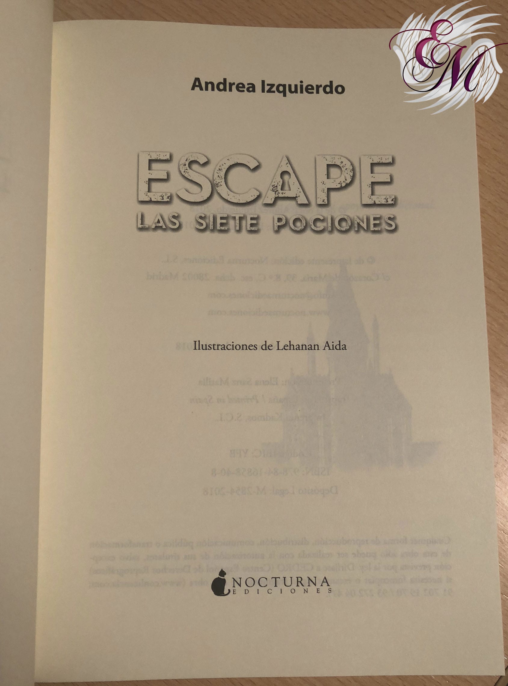 Escape: Las siete pociones, de Andrea Izquierdo - Reseña