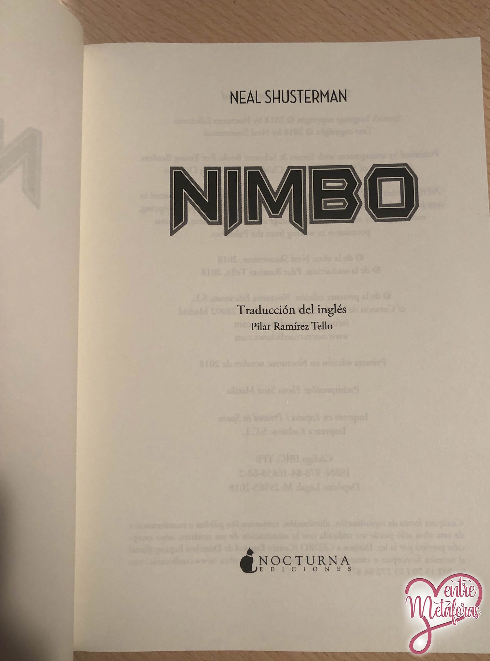Nimbo, de Neal Shusterman - Reseña