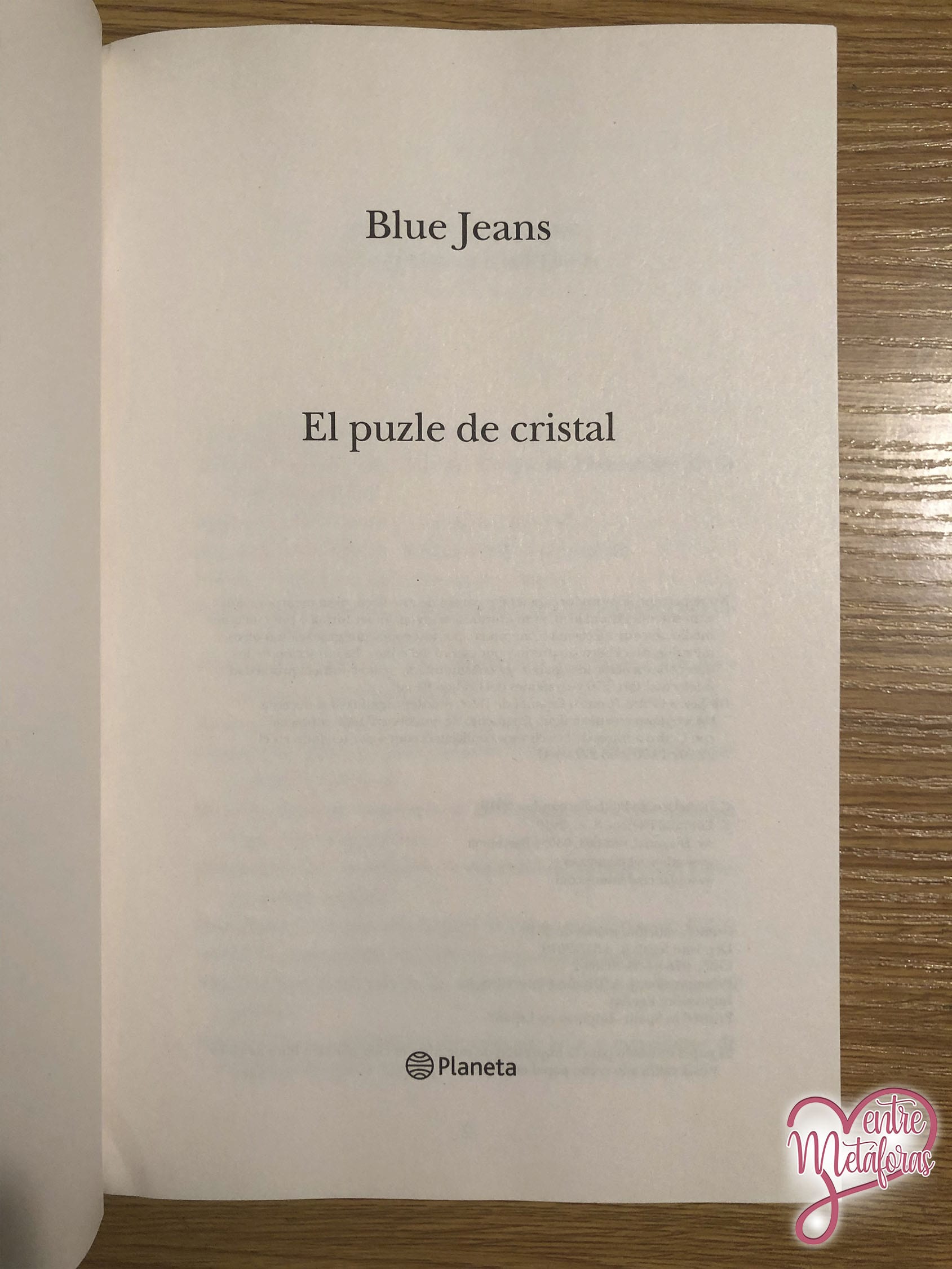 El puzle de cristal, de Blue Jeans - Reseña