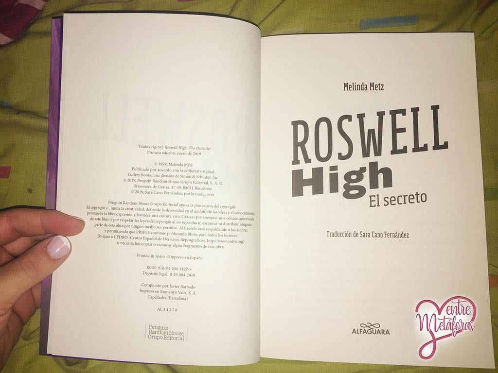 Roswell High, El secreto, de Melinda Metz - Reseña