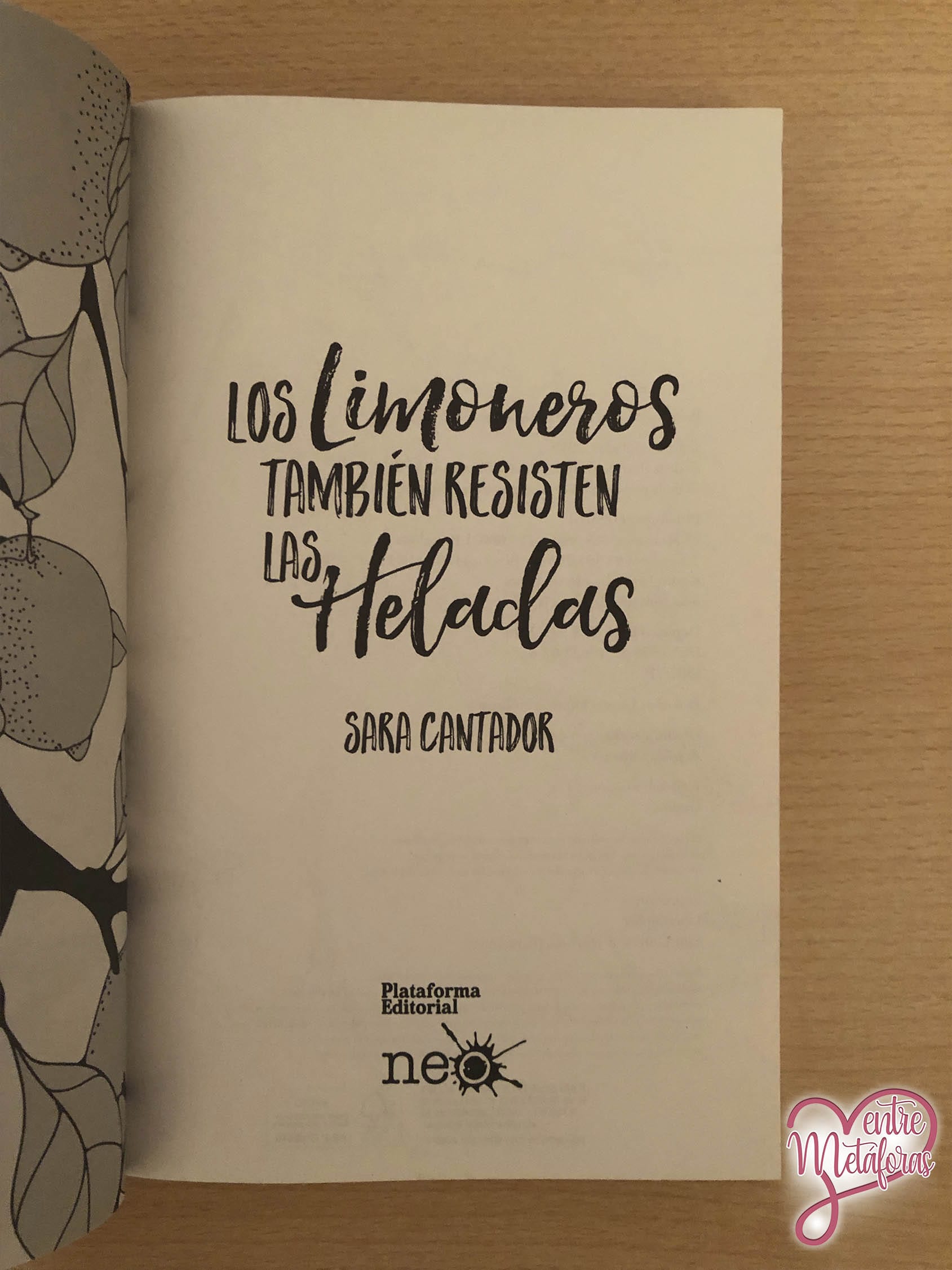 Los limoneros también resisten las heladas, de Sara Cantador - Reseña