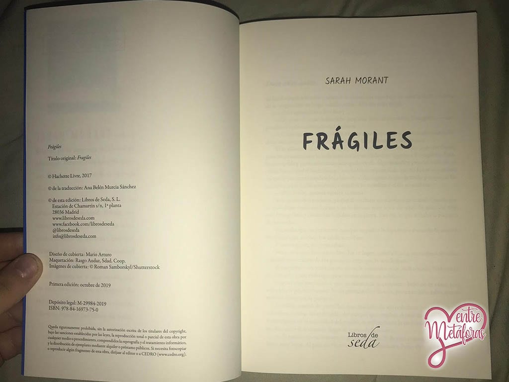 Frágiles, de Sarah Morant - Reseña
