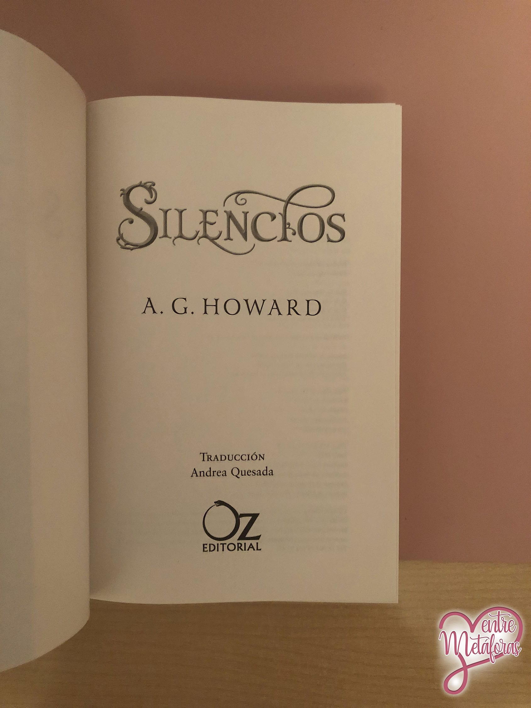 Silencios, de A.G. Howard - Reseña