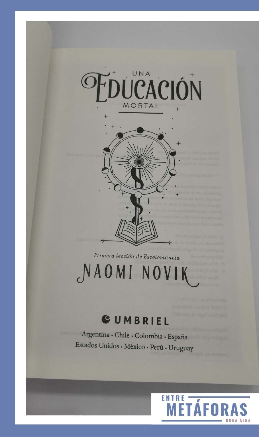 Una educación mortal, de Naomi Novik