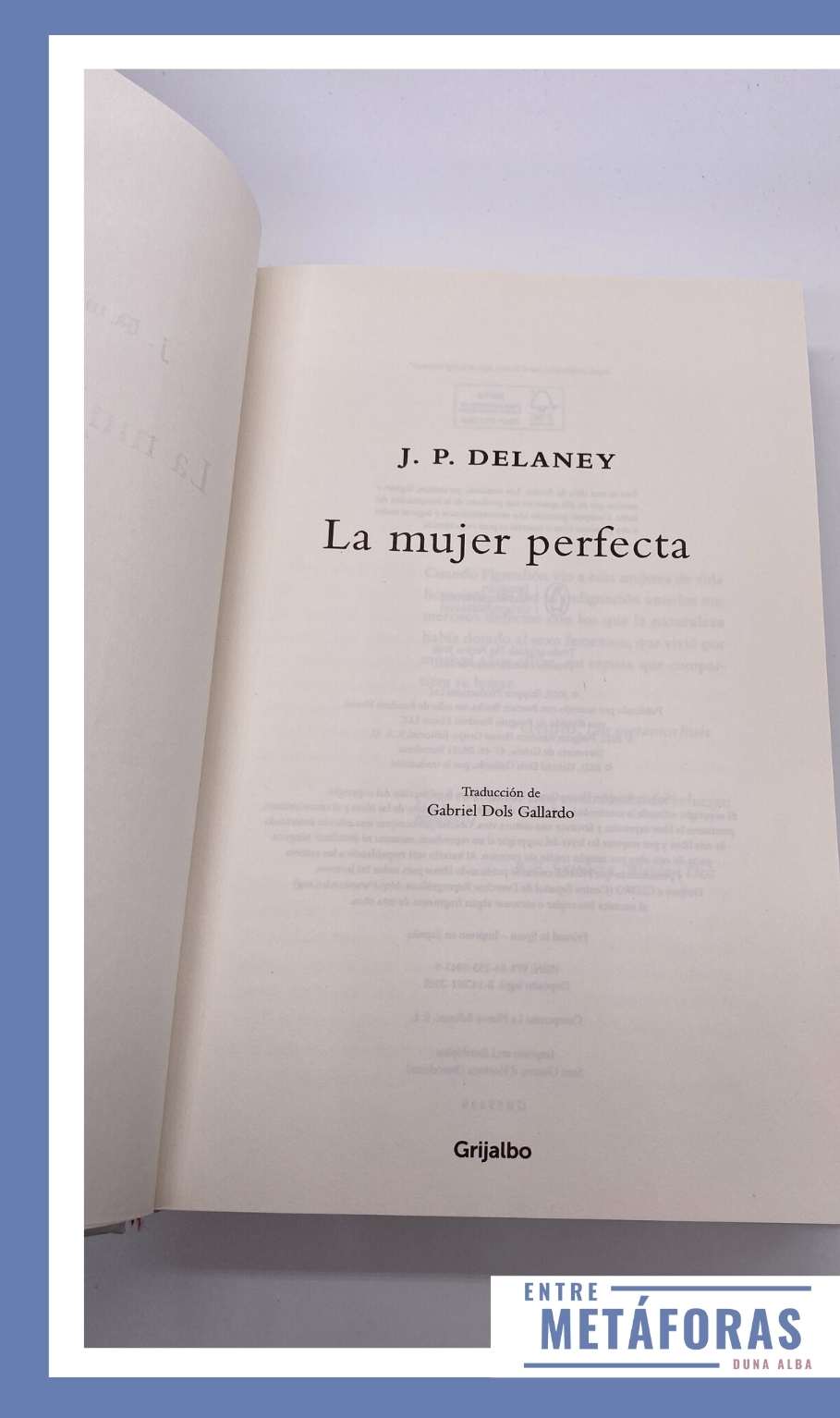 La mujer perfecta, de J.P. Delaney