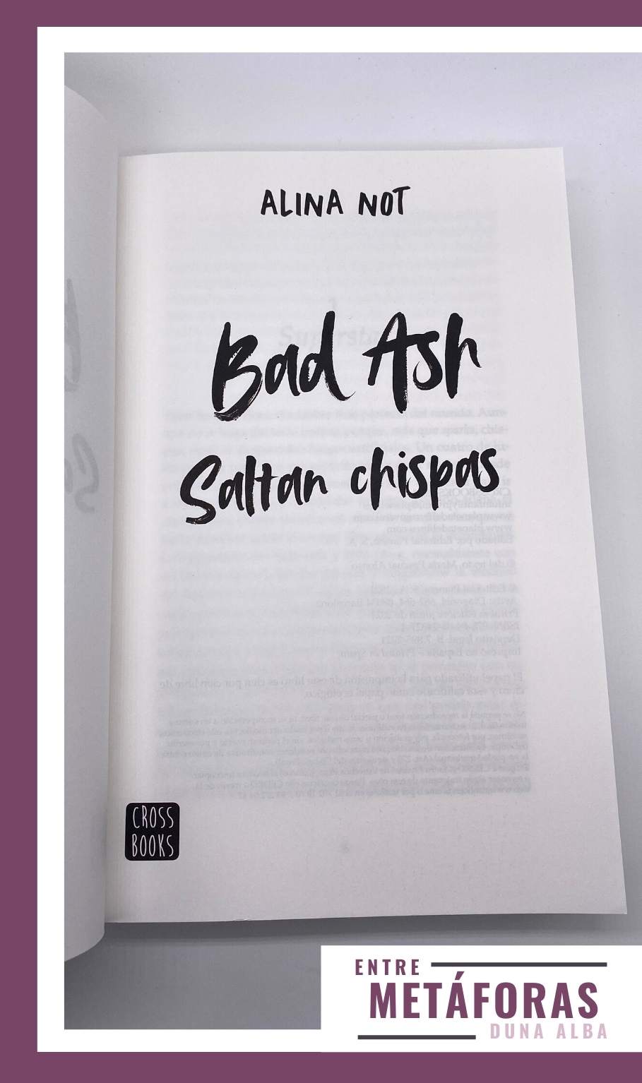 Bad Ash. Saltan Chispas, de Alina Not