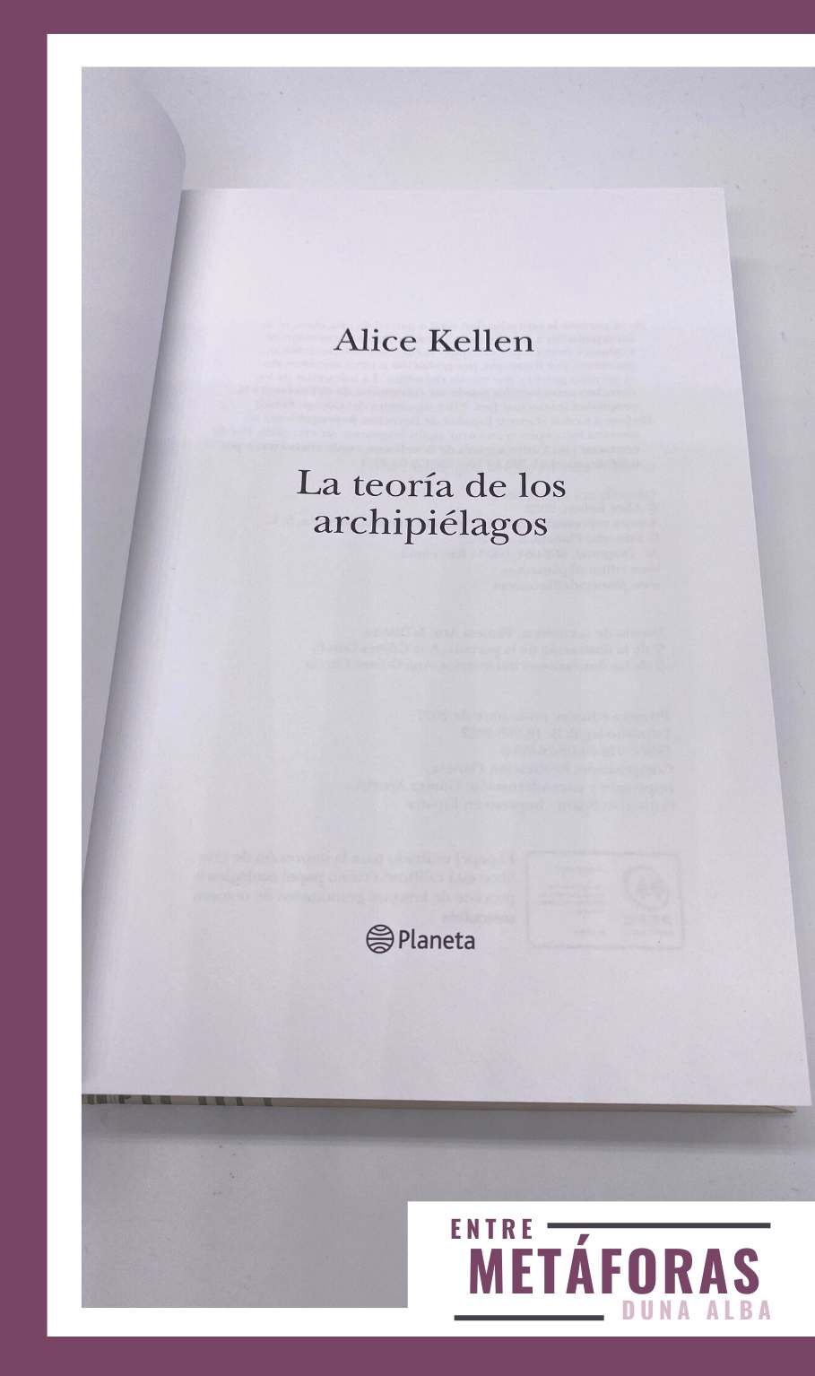 La teoría de los archipiélagos, de Alice Kellen